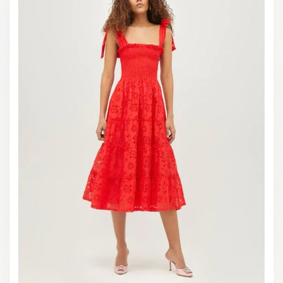 chinese dress ladies The Lace Ellie Nap Dress in White Lace